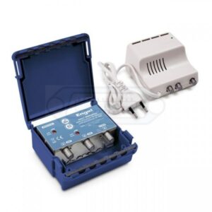 KIT AMPLIFICADOR MÁSTIL UHF/VHF + FUENTE LTE-ANTI 4-5G