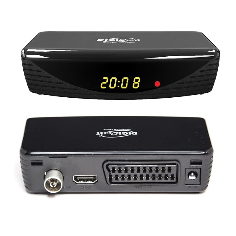 RECEPTOR DVB-T2 DIGIQUEST MDD HD, DISPLAY, HDMI, SCART