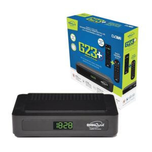 RECEPTOR DVB-T2 DIGIQUEST G23 PLUS HD, DISPLAY, HDMI, SCART, 2 MANDOS