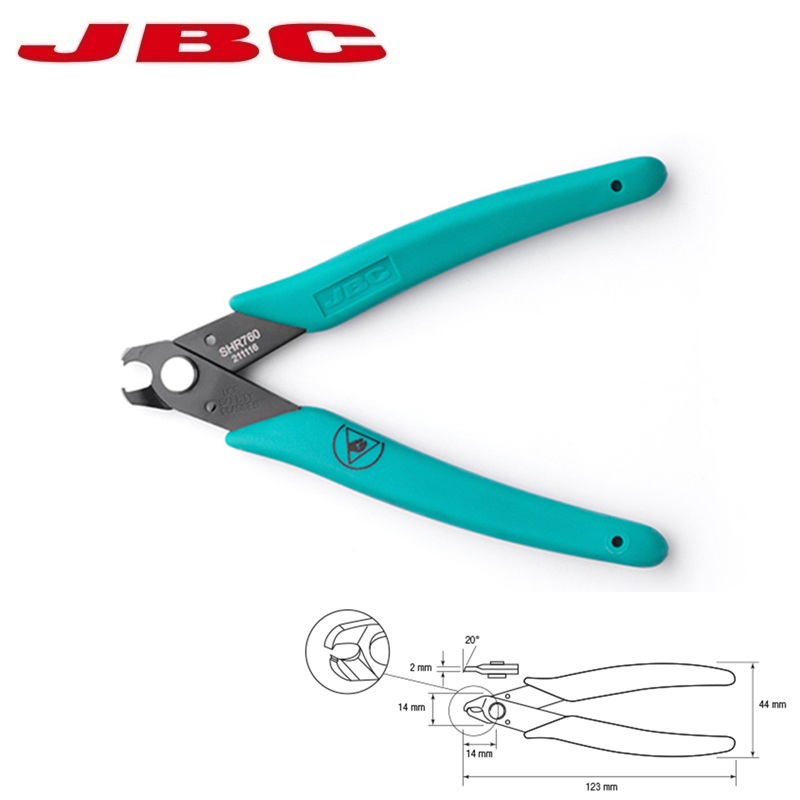 ALICATES DE CORTE Y CRIMPADO JBC SHR760 Ø0.8mm