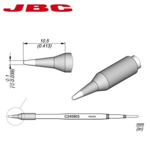 CARTUCHO JBC C245-903 CÓNICO Ø0.1mm