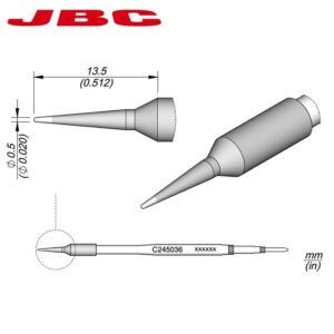 CARTUCHO JBC C145-036 CÓNICO Ø0.5mm