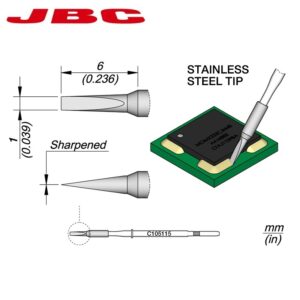 CARTUCHO JBC C105-116 CINCEL 1x6mm