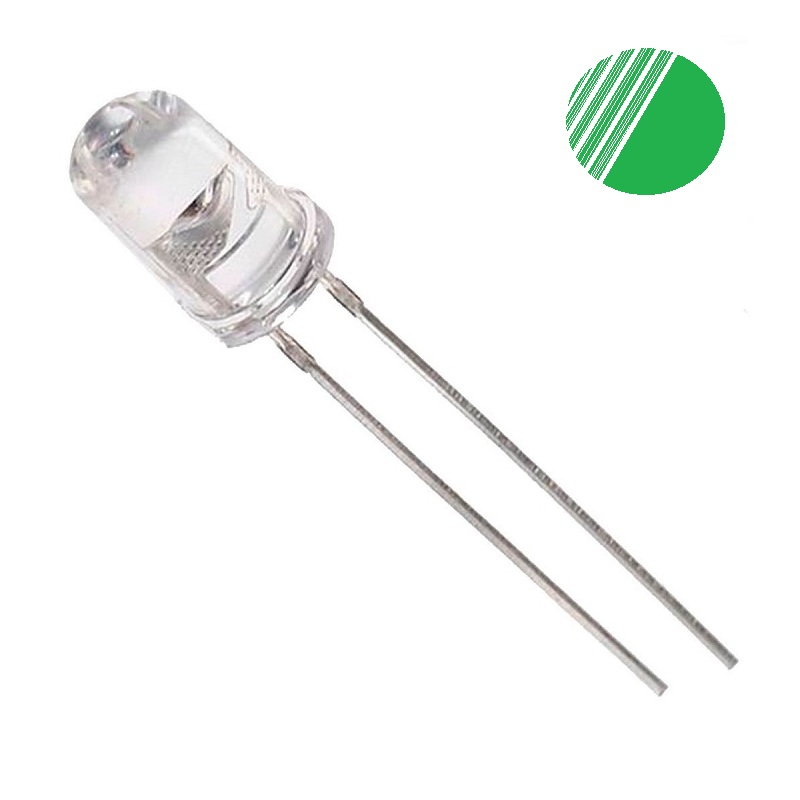 DIODO LED Ø5mm VERDE INTERMITENTE 3.5V