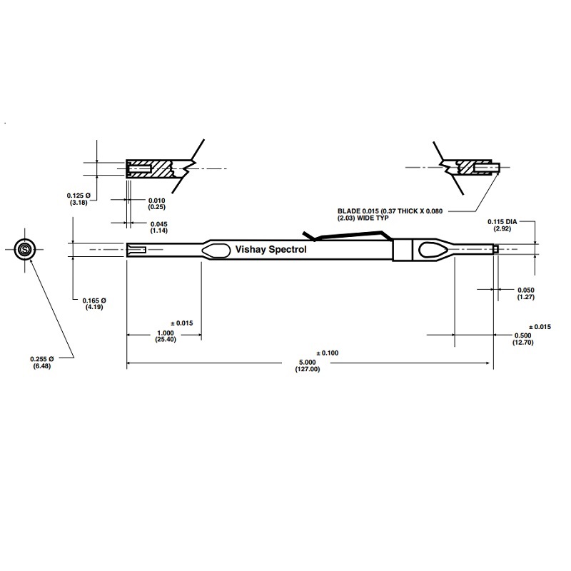 CALIBRADOR AJUSTE POTENCIÓMETROS VISHAY 008-T000 - Imagen 3