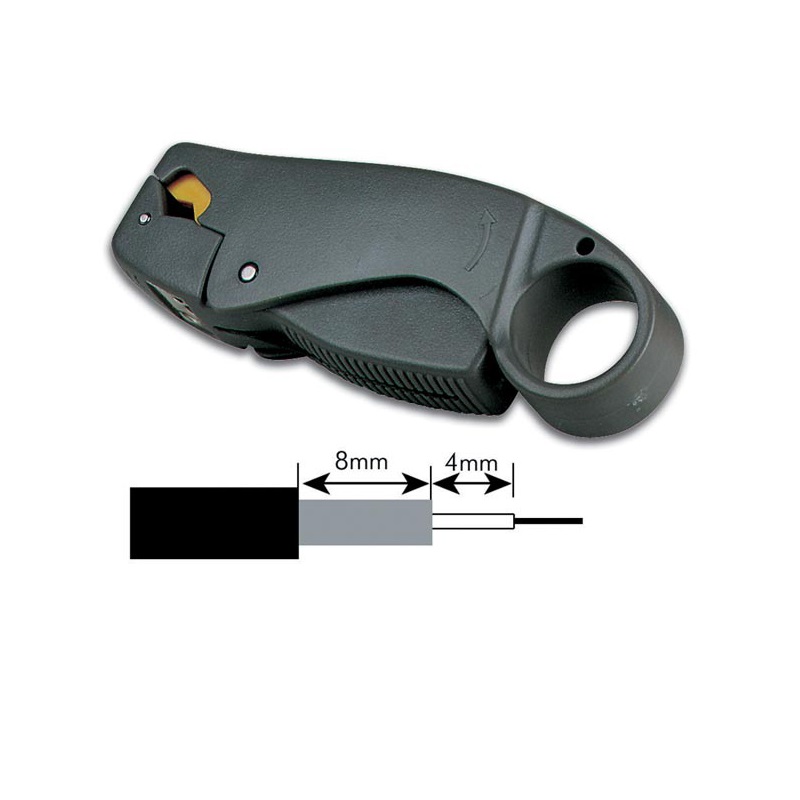 PELACABLE GIRATORIO 3 CUCHILLAS COAXIAL RG59, RG58, RG62