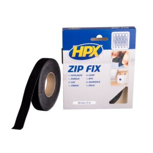 CINTA ADHESIVA VELCRO (BUCLES) HPX ZIP FIX 20mm x 5M