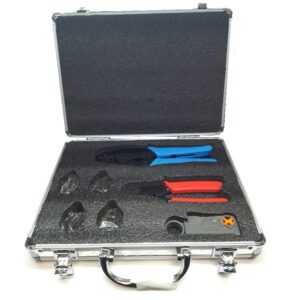 MALETIN METALICO HERRAMIENTAS CRIMPADO Y CORTE CABLE COAXIAL