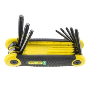 JUEGO DE 8 LLAVES HEXAGONALES TORX (T9-T40) STANLEY PLEGABLE