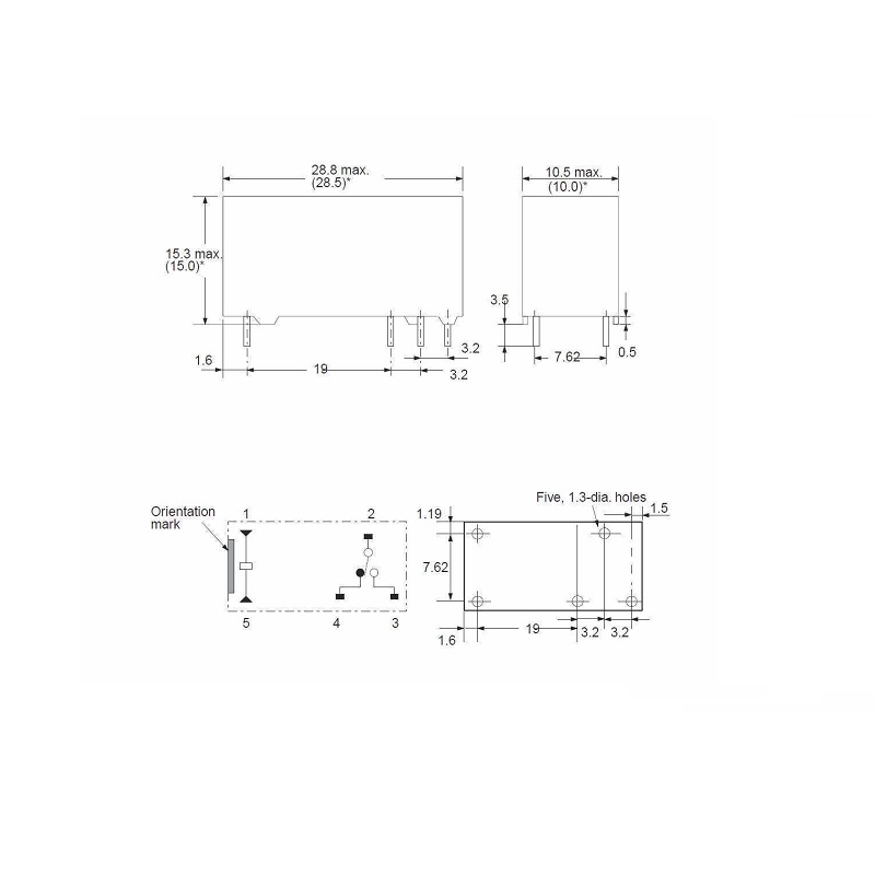RELÉ DE POTENCIA OMRON G6RN-1 DC 12V (1Co) 8A PCB - Imagen 3