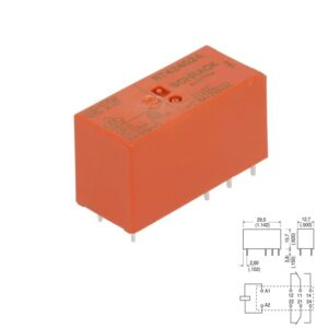 RELÉ DE POTENCIA SCHRACK RT424012 DC 24V (2Co) 8A PCB
