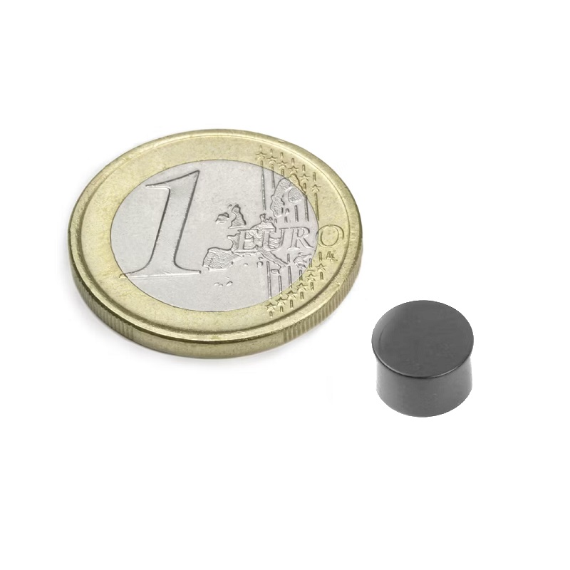 IMÁN MAGNÉTICO CILINDRO NEGRO Ø5mm ALTO 5mm