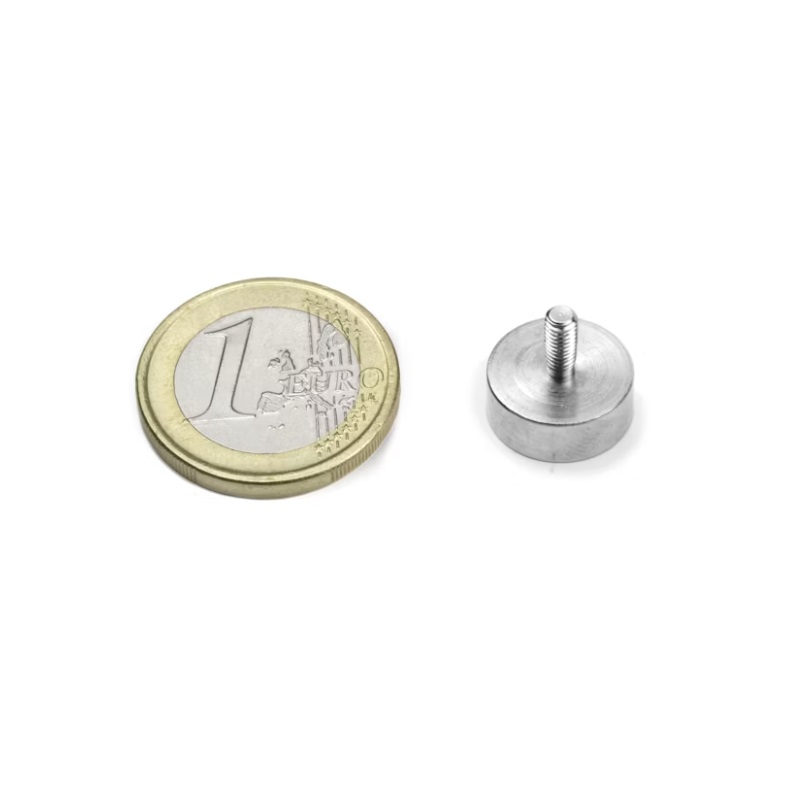 IMÁN DE NEODIMIO VASTAGO ROSCADO M3 Ø13mm 3.5Kg N42
