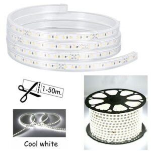 TIRA LED BLANCO FRIO AC 220V 14mm C-4mm METRO