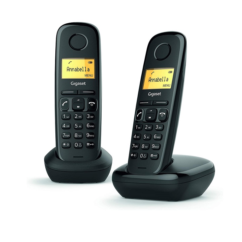 TELÉFONO INALÁMBRICO GIGASET A170 ECO DECT DUO NEGRO