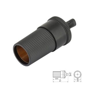 CONECTOR MECHERO AUTO HEMBRA AÉREA SOLDAR