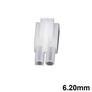 CONECTOR POWER 6.20mm 2C (2x1 FILA) HEMBRA AÉREO
