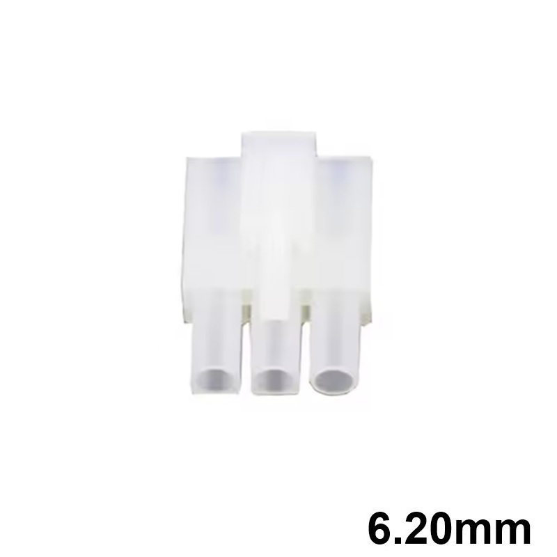 CONECTOR POWER 6.20mm 3C (3x1 FILA) HEMBRA AÉREO