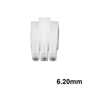 CONECTOR POWER 6.20mm 6C (3x2 FILAS) HEMBRA AÉREO