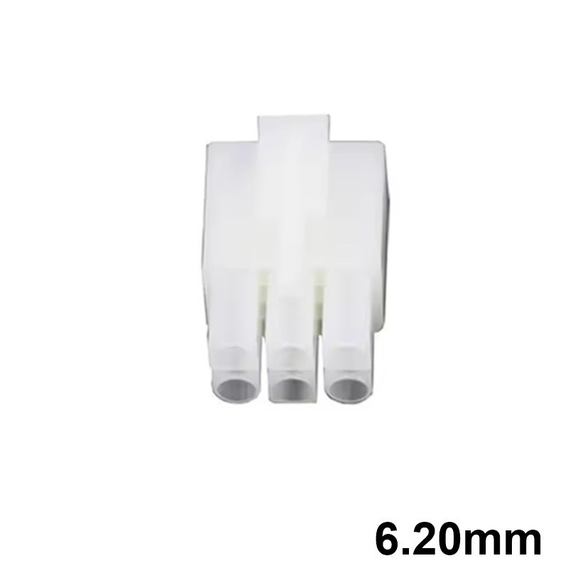 CONECTOR POWER 6.20mm 6C (3x2 FILAS) HEMBRA AÉREO