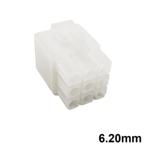 CONECTOR POWER 6.20mm 9C (3x3 FILAS) HEMBRA AÉREO