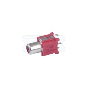 CONECTOR RCA HEMBRA VERTICAL C.I. ROJO