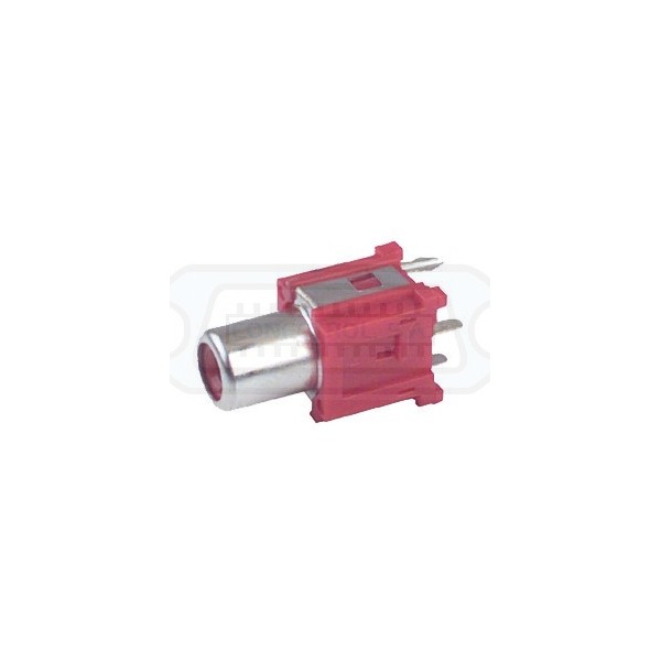 CONECTOR RCA HEMBRA VERTICAL C.I. ROJO