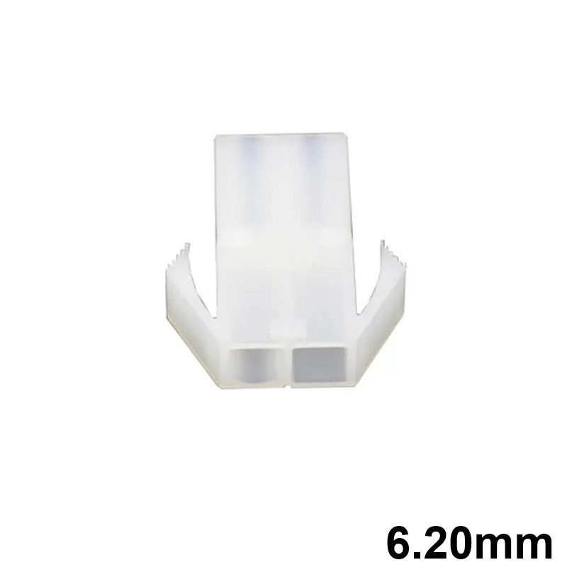 CONECTOR POWER 6.20mm 2C (2x1 FILA) MACHO AÉREO