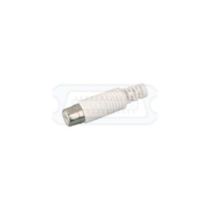 CONECTOR RCA HEMBRA PLÁSTICO BLANCO