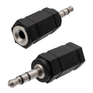 ADAPTADOR JACK 3.5mm MACHO ESTÉREO - JACK 3.5mm HEMBRA MONO