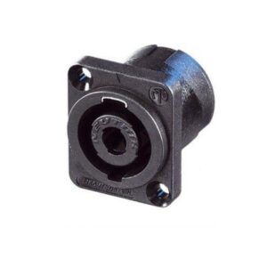CONECTOR SPEAKON 4P MACHO CHASIS D METAL NEGRO NEUTRIK