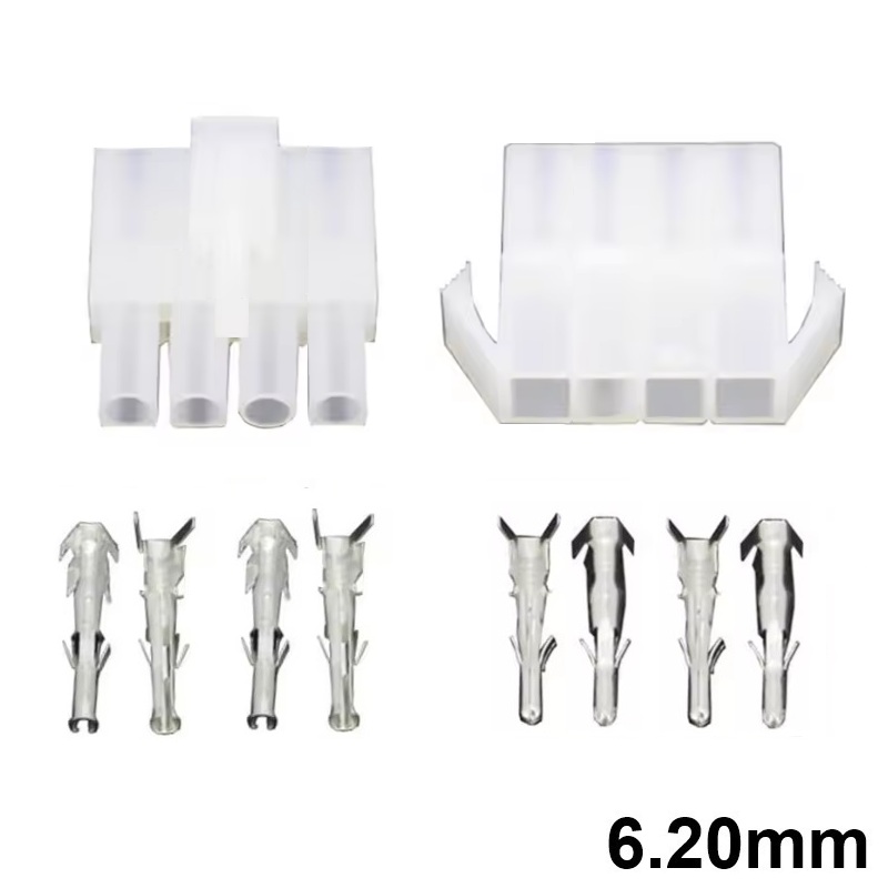 JUEGO CONECTORES POWER 6.20mm 4C (1 FILA) MULTIFUNCIÓN