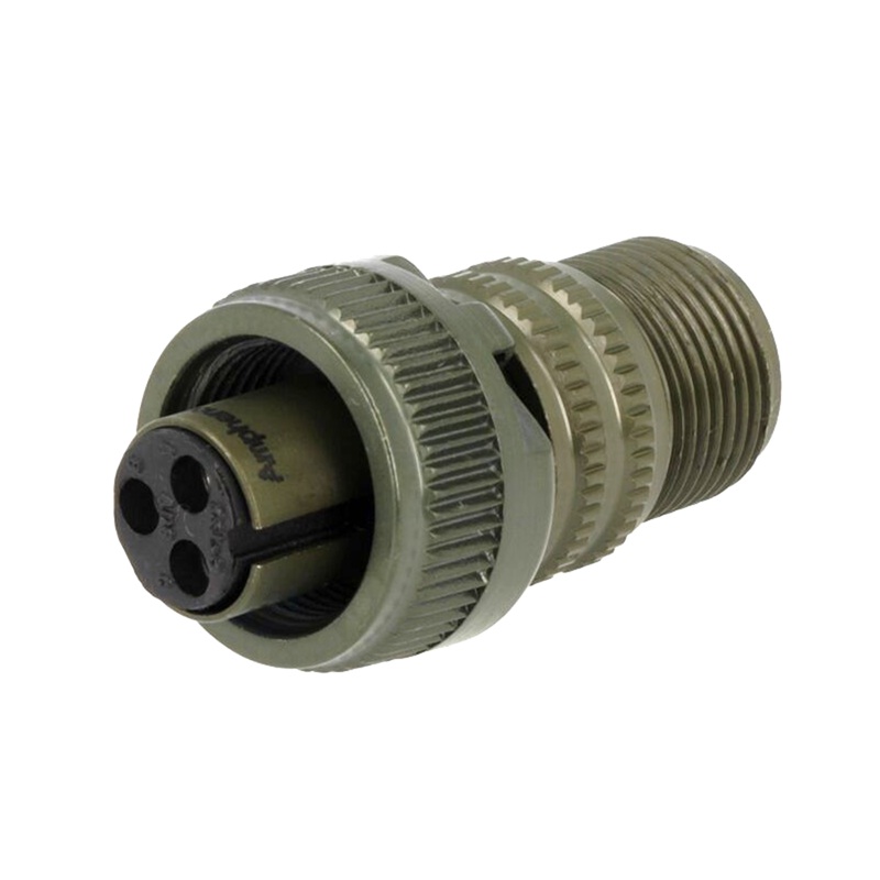 CONECTOR CIRCULAR (MIL-C-5015) T-10 3P HEMBRA AÉREO RECTO
