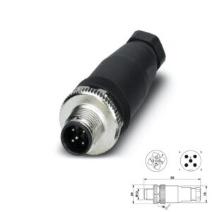 CONECTOR SACC 5P M12 MACHO AÉREO RECTO PHOENIX CONTACT