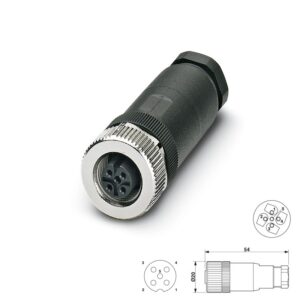 CONECTOR SACC 5P M12 HEMBRA AÉREO RECTO PHOENIX CONTACT