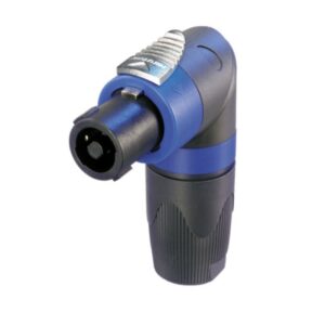 CONECTOR SPEAKON 4P HEMBRA AÉREO 90º PA6 NEGRO NEUTRIK