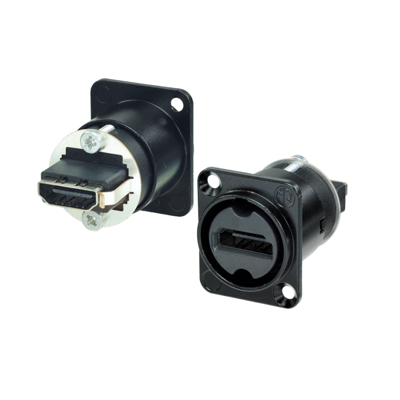 ADAPTADOR HDMI HEMBRA - HEMBRA CHASIS NEUTRIK NEGRO
