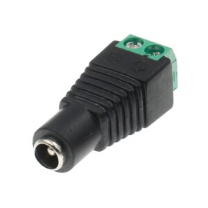 CONECTOR RÁPIDO JACK DC MACHO Ø5.5x2.1mm BORNA TORNILLO