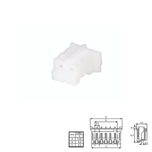 CONECTOR POSTE 2,00mm 2 PINES HEMBRA