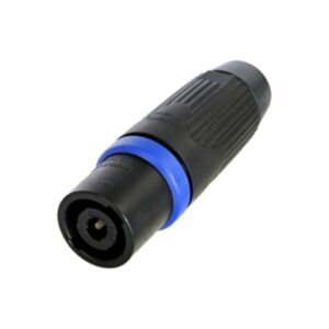 CONECTOR SPEAKON 4P MACHO AÉREO METAL NEGRO NEUTRIK