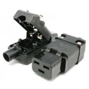 CONECTOR IEC 60320 C19 HEMBRA AÉREO 16A