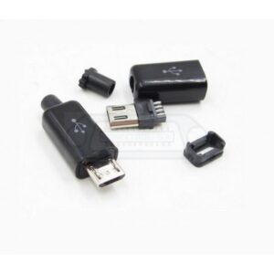 CONECTOR MICRO USB TIPO-B 5P / 4C MACHO AÉREO