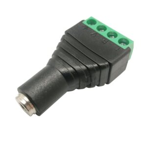 CONECTOR RÁPIDO JACK 3.5mm HEMBRA 4P ESTÉREO BORNA TORNILLO