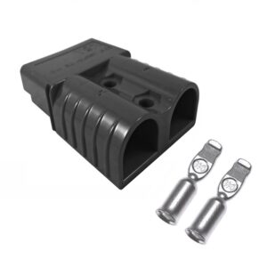 CONECTOR MODULAR DE POTENCIA 2 VIAS PINES 50A 600V NEGRO