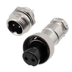 PAREJA CONECTORES GX12 2P MACHO-HEMBRA