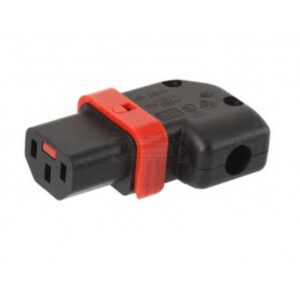 CONECTOR IEC LOCK+ C13 /H AÉREA 10A CODO LATERAL