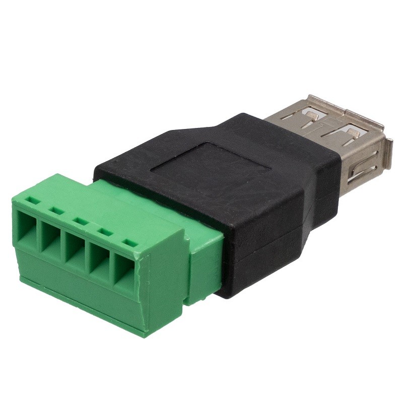 CONECTOR RÁPIDO USB TIPO-A HEMBRA 5P BORNA TORNILLO - Imagen 3