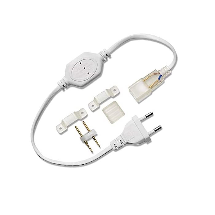 KIT ENCHUFE RECTIFICADOR TIRAS LED 10MM. AC 220V 8A