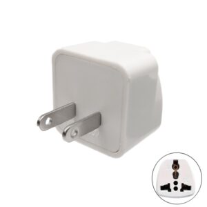 ADAPTADOR RED CLAVIJA UNIVERSAL A AMERICANA BLANCO
