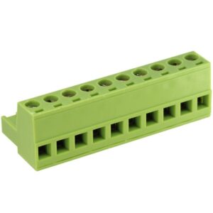 CLEMA HEMBRA ACODADA 10 PINES  PASO 5.08mm. MSTB10ST